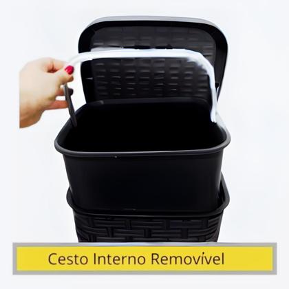 Imagem de Lixeiras Smart Grande 15L C/ Pedal E Cesto Interno Removível