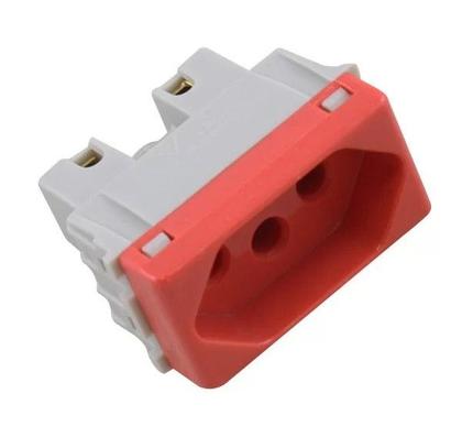 Imagem de Liz Módulo Tomada 2p+t 20a/250v Vermelho - Tramontina
