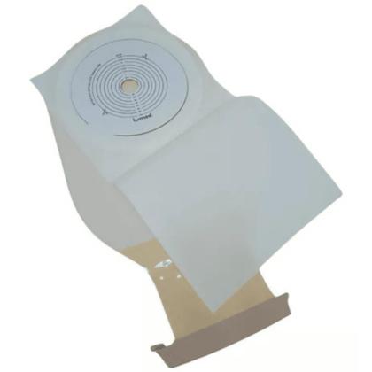 Imagem de Lm0072 - cx c/ 10 bolsas colostomia transp., aberta, drenavel, c/ filtro, c/ 3 clamps, recortavel 19-64mm  - skinupper