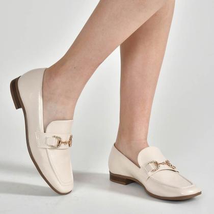 Imagem de Loafer Feminino Via Marte 075-004 Bege
