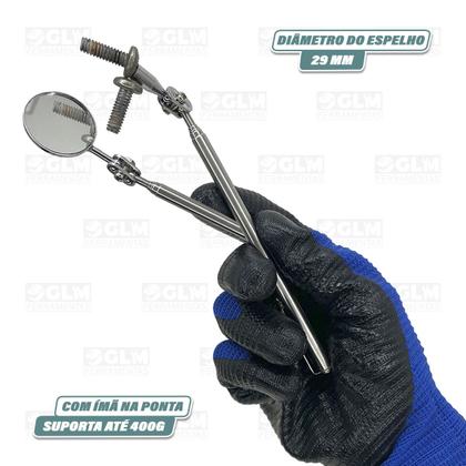 Imagem de Localizador E Pegador De Parafuso C/ Imã E Espelho Caneta