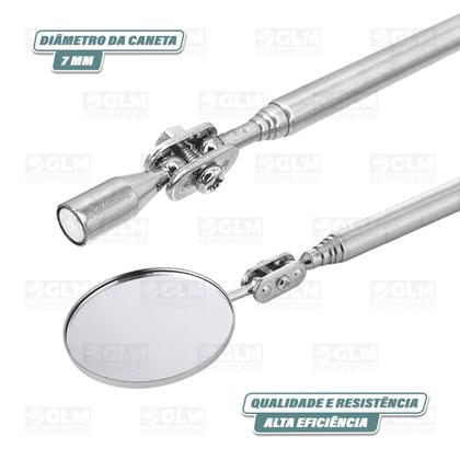 Imagem de Localizador E Pegador De Parafuso C/ Imã E Espelho Caneta