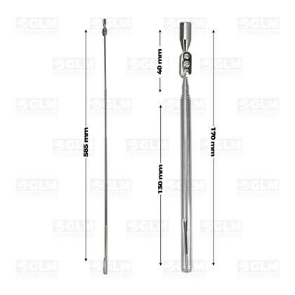 Imagem de Localizador E Pegador De Parafuso C/ Imã E Espelho Caneta