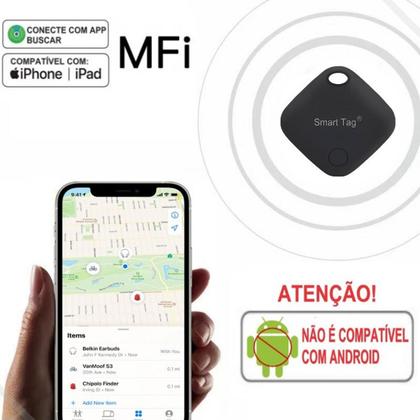 Imagem de Localizador GPS Bluetooth Inteligente Rastreador de Objetos Rede Buscar Apple iOS