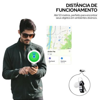 Imagem de Localizador smart tag bluetooth wb air gps android e ios 50m