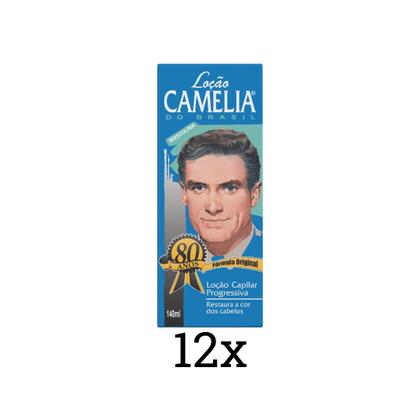 Imagem de Loção Camélia Masculina 140ml Kit C/ 12un