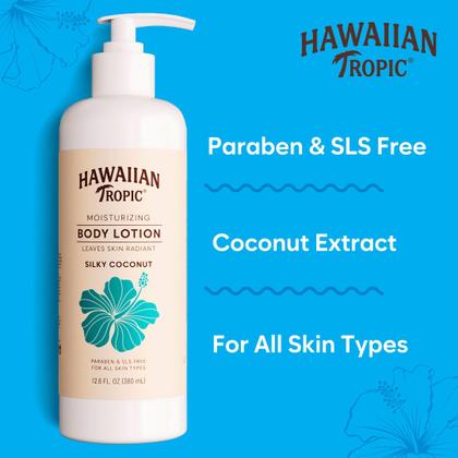 Imagem de Loção corporal Hawaiian Tropic Silky Coconut 380 ml (pacote com 5)