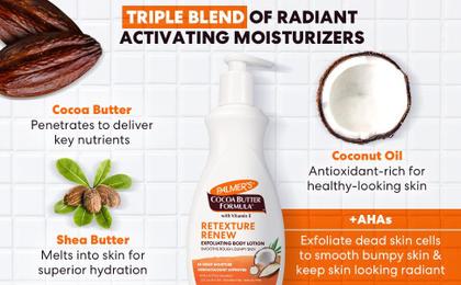 Imagem de Loção corporal Palmer's Cocoa Butter Esfoliante 400mL (x2)