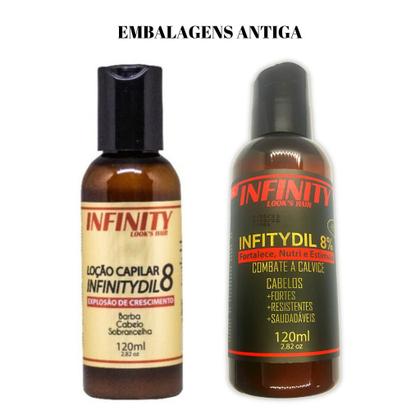 Imagem de Loção de Crescimento Infinitydil 120ml Cabelo e Barba Caixa com 3 Unidades
