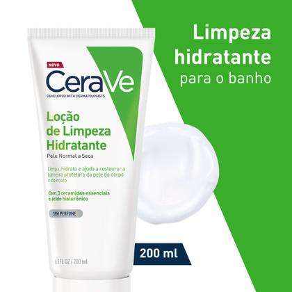 Imagem de Loção de Limpeza Hidratante CeraVe Pele Normal a Seca com Ácido Hialurônico