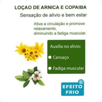 Imagem de Loção Extraforte Relaxante Para Dores Musculares Com Arnica e Copaíba BOM MÉDICO Abelha Rainha 200gr REF 3655