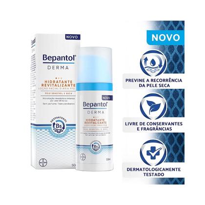 Imagem de Locao Facial Diaria Bepantol Derma Hidratante Revitalizante FPS25 50ml