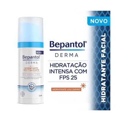Imagem de Locao Facial Diaria Bepantol Derma Hidratante Revitalizante FPS25 50ml