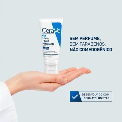 Imagem de Loção Facial Hidratante Cerave Ultraleve Sem Perfume Pele Normal a Seca 52ml