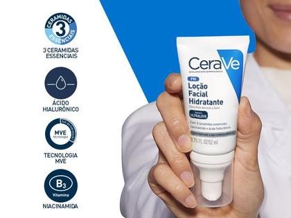 Imagem de Loção Facial Hidratante Pele Normal Seca 52ml CeraVe
