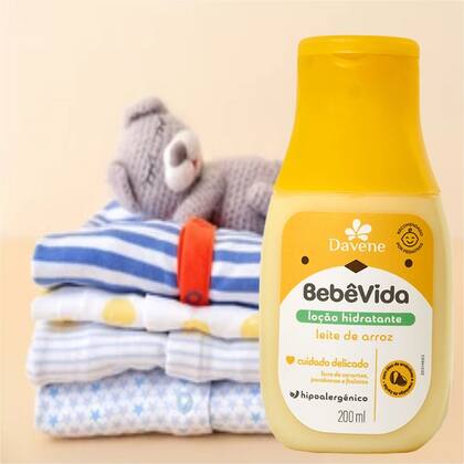 Imagem de Loção Hidratante Bebê Vida Leite de Arroz 200ml Davene