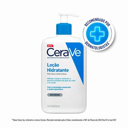 Imagem de Loção Hidratante Corporal CeraVe para Pele Seca com Ácido Hialurônico e Ceramidas