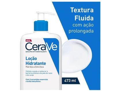 Imagem de Loção Hidratante Corporal CeraVe para Pele Seca com Ácido Hialurônico e Ceramidas