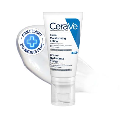 Imagem de Loção hidratante facial CeraVe para pele normal a seca