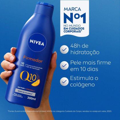 Imagem de Loção Hidratante NIVEA Firmador Q10 + Vitamina C Pele Seca 200ml