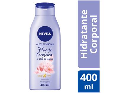 Imagem de Loção Nivea Deo-hidratante Óleo em Loção Flor de Cerejeira com Óleo de Jojoba 400ml