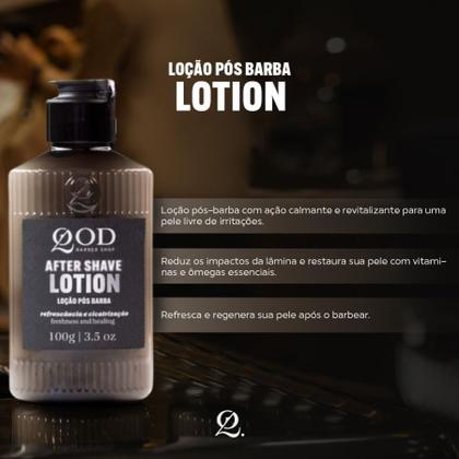 Imagem de Loção Pós Barba para Refrescância e Cicatrização 100g - QOD Barber Shop