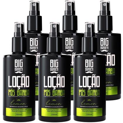 Imagem de Loção Pós Barba Spray Big Barber 250ml Lemon Caixa Com 6 Unidades