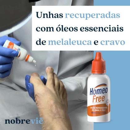Imagem de Loção Reparadora de Unha e Pele Gotas Antifungos Homeo Free Nobrevie 30ml