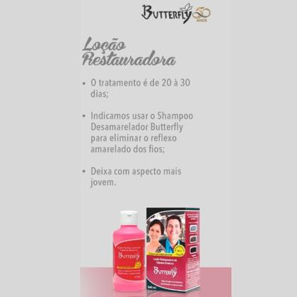 Imagem de Loção Restauradora de Cabelos Brancos 240Ml - Butterfly