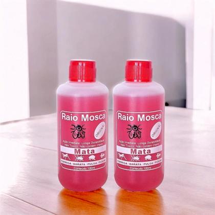 Imagem de Loção Seca Piolho Lendeas Mosca Raio 100 ml Kit Com 4 Unidades