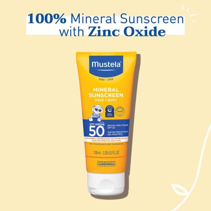Imagem de Loção Solar Mineral Mustela Baby SPF50 - Rosto e Corpo