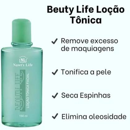 Imagem de Loção Tônica Facial Nawts Life Beauty Life 150ml  Equilibra o pH, Tonifica e Refresca a Pele