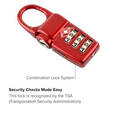 Imagem de Lock TUMI TSA Lock Box Conjunto de 3 fechaduras combinadas