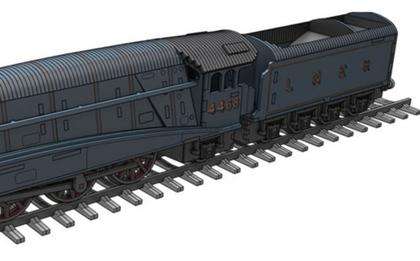 Imagem de Locomotiva A Vapor Mallard Train Quebra Cabeça Em Mdf