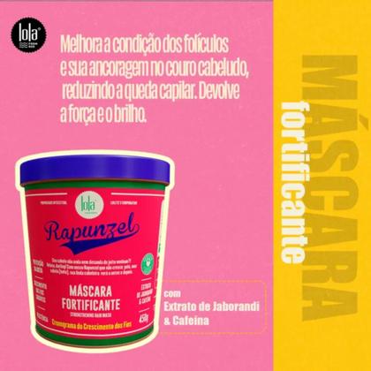 Imagem de Lola Rapunzel Máscara Fortalecedora 450g Crescimento Saudável e Redução da Queda