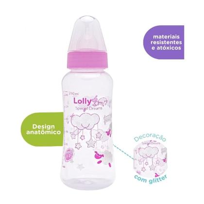 Imagem de Lolly Mamadeira 250 Ml Rosa
