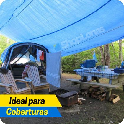 Imagem de Lona 300 Micras Cobertura Multiuso Camping Barraca 7x4m