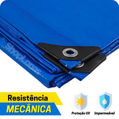 Imagem de Lona 300 Micras Cobertura Multiuso Camping Barraca 7x4m