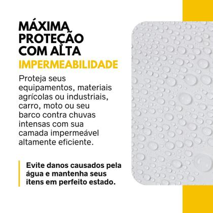 Imagem de Lona 3x5 Branca Forte Reforçada 150 Micras TNT para Piscina, Toldo, Cobertura