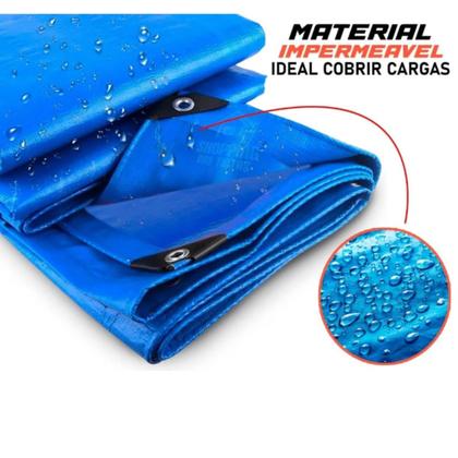 Lona 4x5 Azul Impermeavel Piscina Barraca Camping Telhado - Têxtil Sauter Imagem de Lona 4x5 Azul Impermeavel Piscina Barraca Camping Telhado