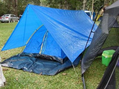 Imagem de Lona 9x3 Azul Impermeavel Piscina Barraca Camping Telhado IK300