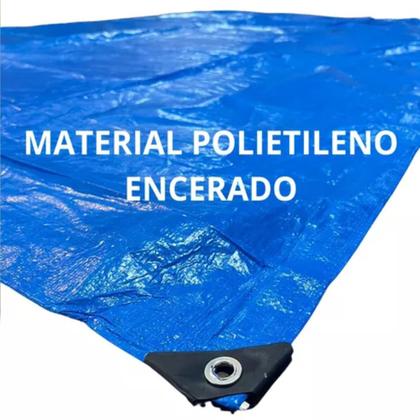 Imagem de Lona Azul Carreteiro Camping Piscina Impermeável 5x8 180g