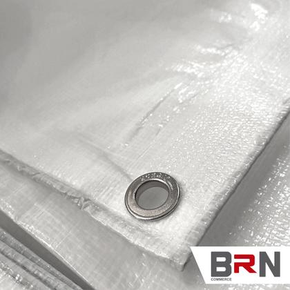Imagem de Lona Branca 300 Micras Light Impermeável Multiuso 3x2,5 Metros