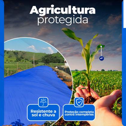 Imagem de Lona Caminhão Grossa Resistente 5x3 Metros Piscina Cobertura 105 Micras + Corda 10 M Resistente