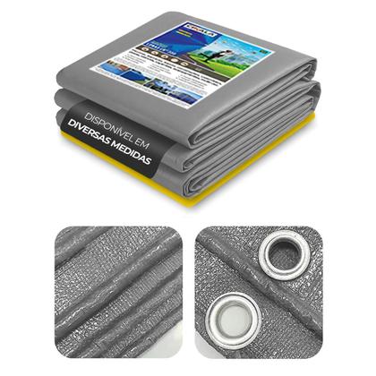 Imagem de Lona CK300 Cobertura 4.5x2.5 Metros Cinza Impermeável