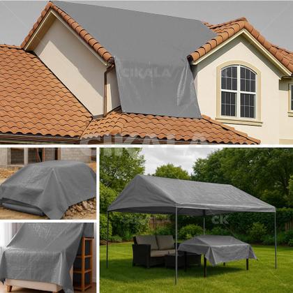 Imagem de Lona CK300 Cobertura 4.5x2.5 Metros Cinza Impermeável