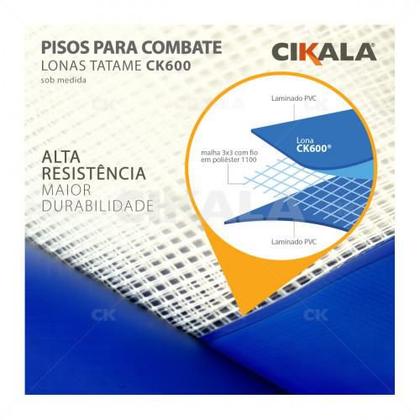 Imagem de Lona Ck600 Preta 7.5x3.5 Metros em Pvc Para Tatames Ou Octógonos