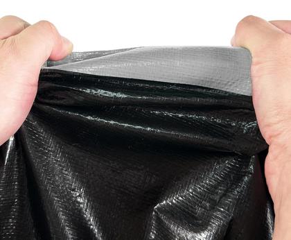 Imagem de Lona Cobre Fácil Blackout 7x5m Preto/Prata Multiuso 200 Micras Proteção Uv Total