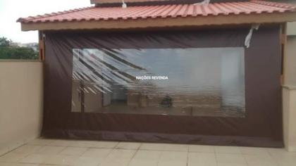 Imagem de Lona Confeccionada para Toldo cortina *SOMENTE A LONA* Medidas 4,20m x 2,50m ALTA RESISTÊNCIA