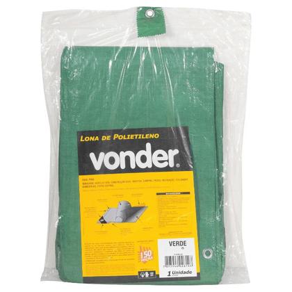 Imagem de Lona de Polietileno Verde 4 m x 3 m - Vonder